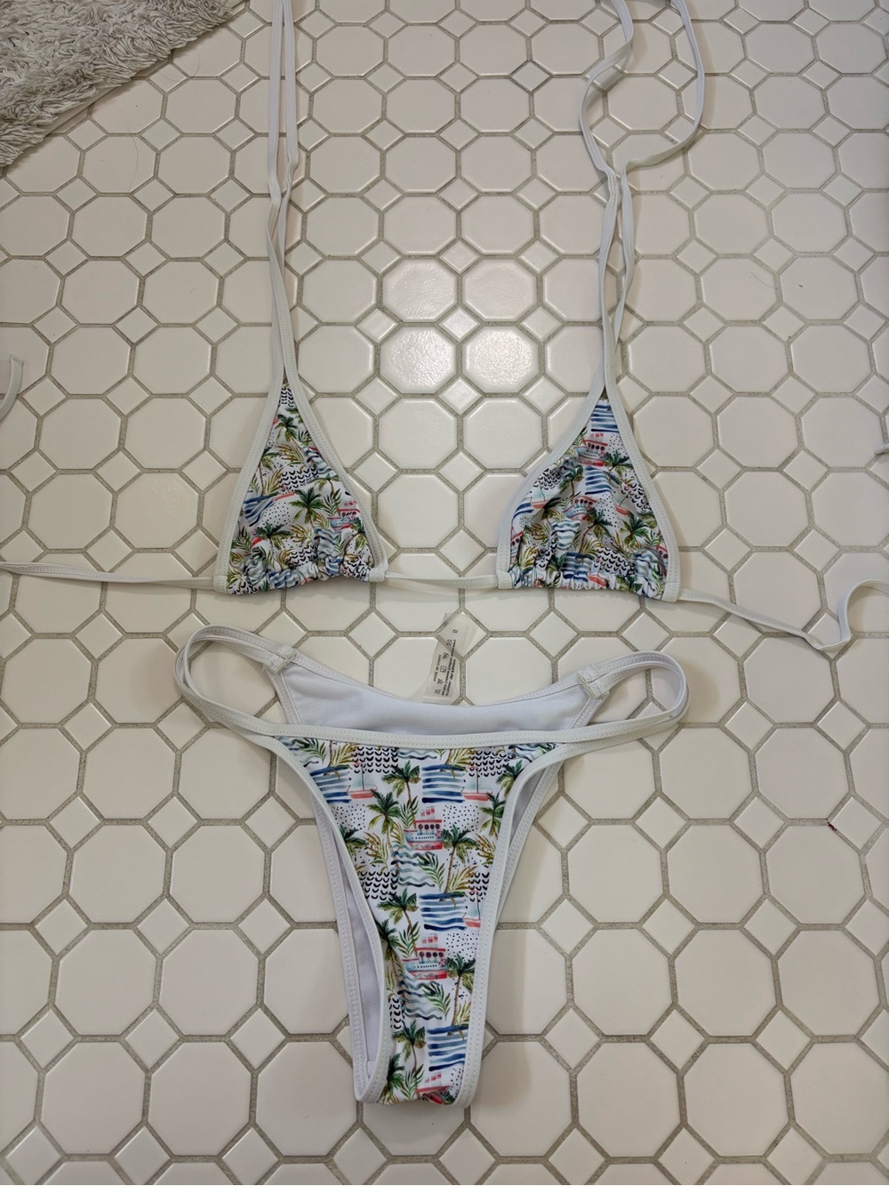 White Tropical Bikini